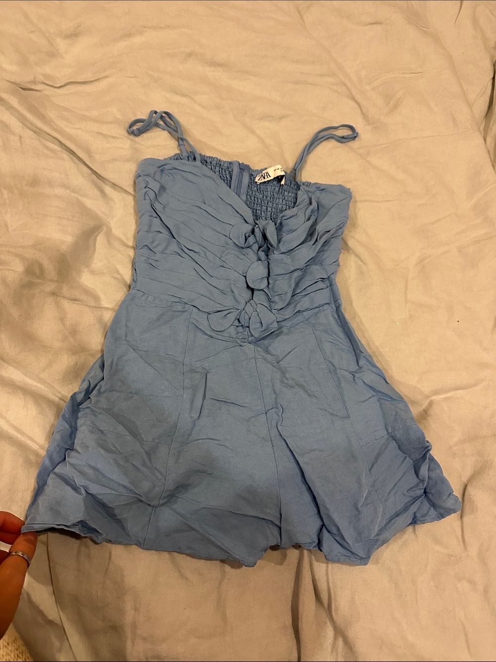 Zara linen romper